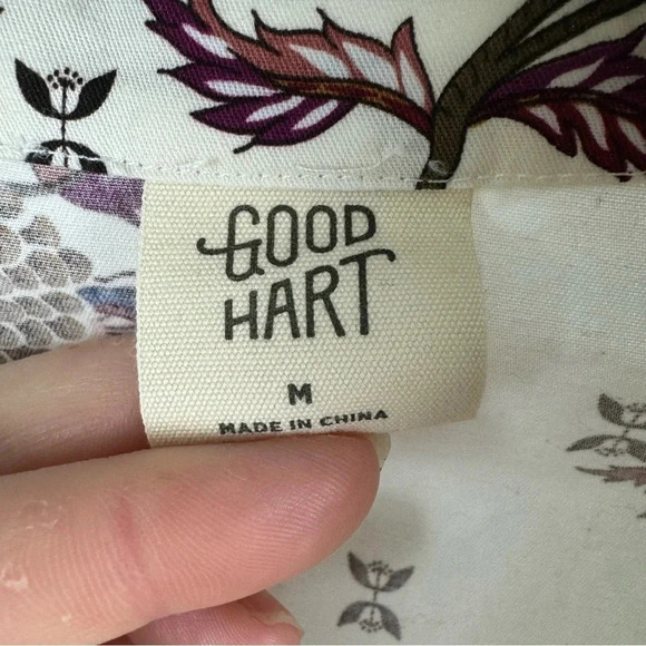 Matilda Jane Good Hart “Monica” Style Floral Button Up Shirt Size Medium - Picture 7 of 9